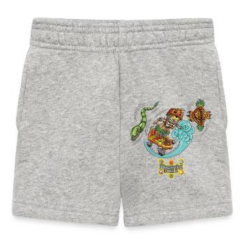 Patin Tiki - Short Bébé - gris chiné - Devant