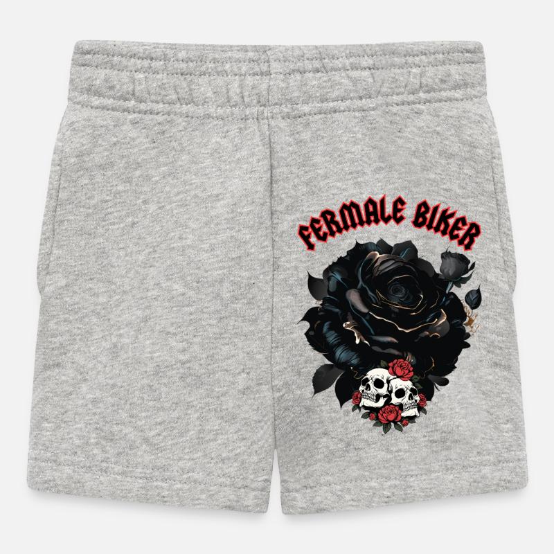 Motards Fermale - Short Bébé - gris chiné
