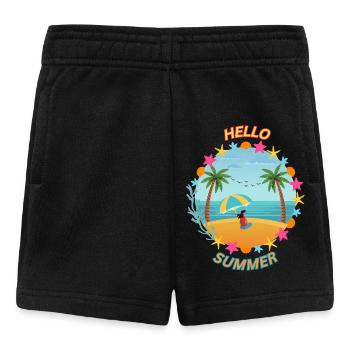 Hallo Sommer - Baby Shorts - Schwarz - Vorne