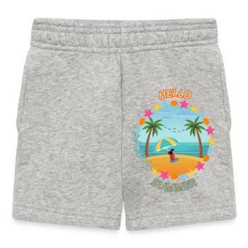 Hallo Sommer - Baby Shorts - Grau meliert - Vorne