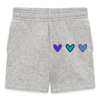 CHRISTMAS. MERRY CHRISTMAS. MERRY CHRISTMAS. NEW YEAR’S DAY - Baby Shorts - heather grey - Front