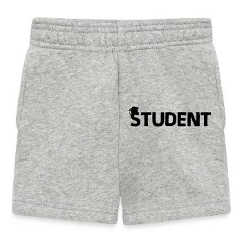 Doctoral Hat Student - Baby Shorts - heather grey - Front