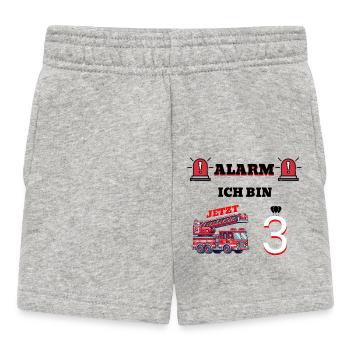 ALARM Ich bin jetzt 3 - Baby Shorts - Grau meliert - Vorne