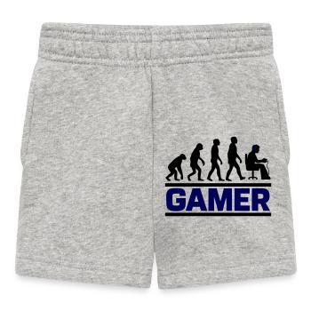 Gamer Evolution Geek Gaming - Baby Shorts - Grau meliert - Vorne