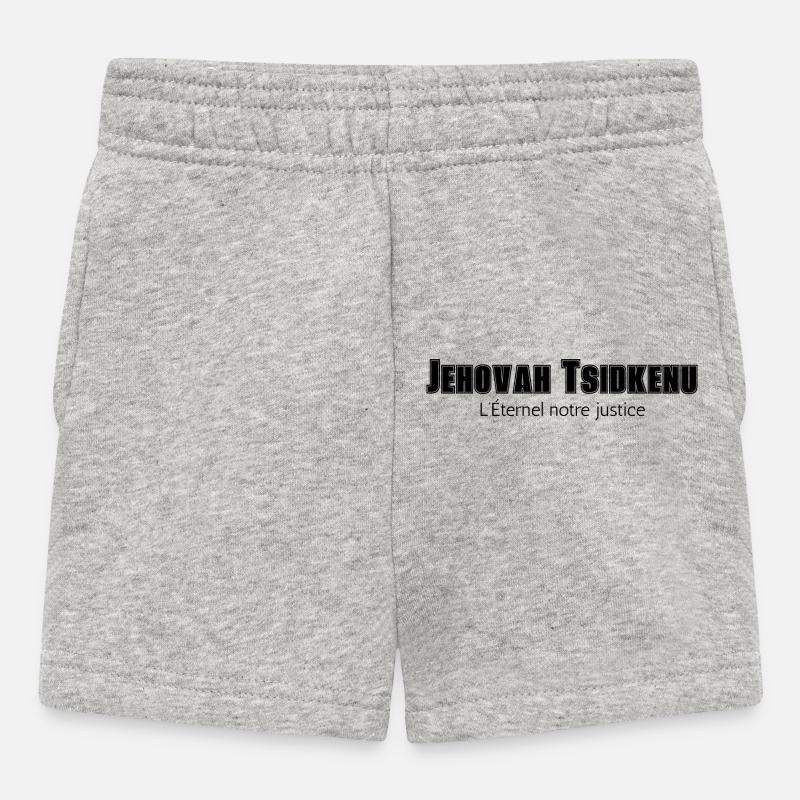 Jehovah Tsidkenu - Short Bébé - gris chiné