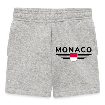 Monaco Design – Le style pour les fans de la Principauté - Short Bébé - gris chiné - Devant