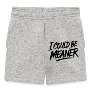 Je pourrais être plus méchant - Short Bébé - gris chiné - Devant