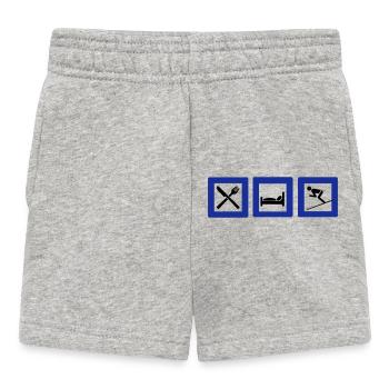 Ski - Baby Shorts - Grau meliert - Vorne
