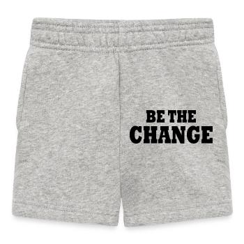 be the change - Short Bébé - gris chiné - Devant