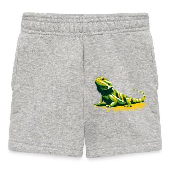 Bearded dragon - Baby Shorts - heather grey - Front