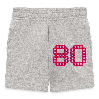80. 80 JAHRE. 80-JÄHRIGES JUBILÄUM. 80-JÄHRIGES JUBILÄUM. - Baby Shorts - Grau meliert - Vorne
