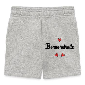 RUHESTAND. FEIERTAG. RUHESTAND. PENSIONIERT. RUHESTAND. - Baby Shorts - Grau meliert - Vorne