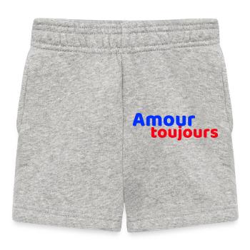 Liebe immer - Baby Shorts - Grau meliert - Vorne