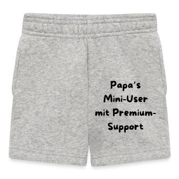 Utilisateur de Papa - Short Bébé - gris chiné - Devant