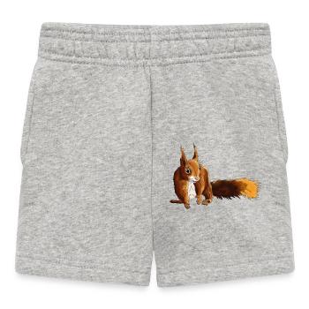 Eichhörnchen 5 - Baby Shorts - Grau meliert - Vorne