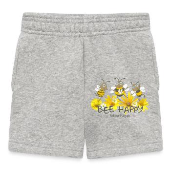 Bee Happy - Baby Shorts - Grau meliert - Vorne