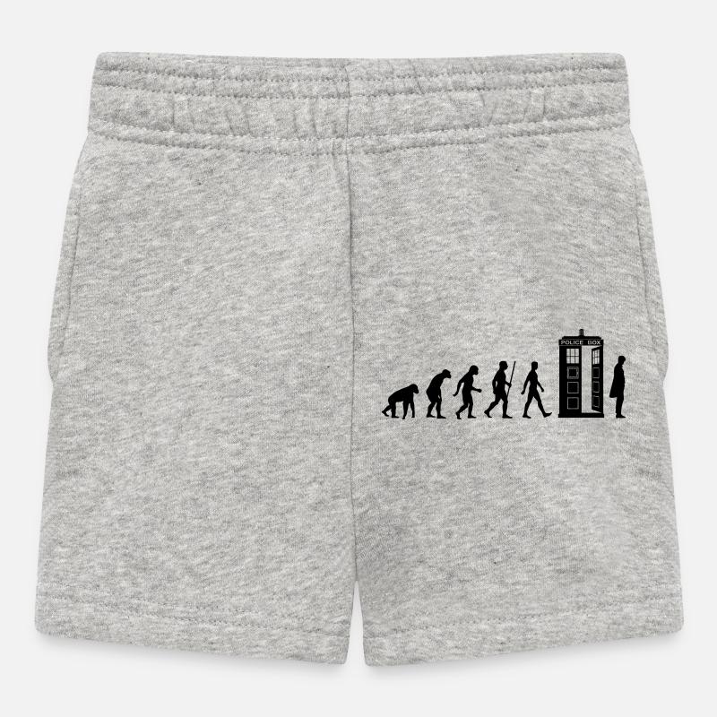 Evolution Tardis - Short Bébé - gris chiné