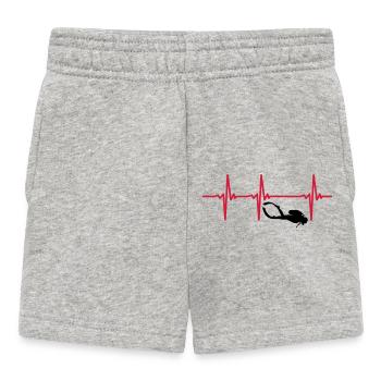 Herzschlag Tauchen mit Gerät - Gerätetauchen - Baby Shorts - Grau meliert - Vorne