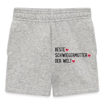 Beste Schwiegermutter der Welt - Baby Shorts - Grau meliert - Vorne