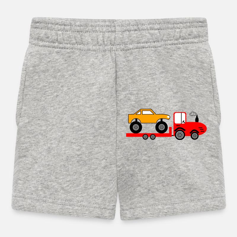 Traktor - Baby Shorts - Grau meliert