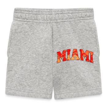 Miami-Logo: College-Design mit tropischem Flair - Baby Shorts - Grau meliert - Vorne