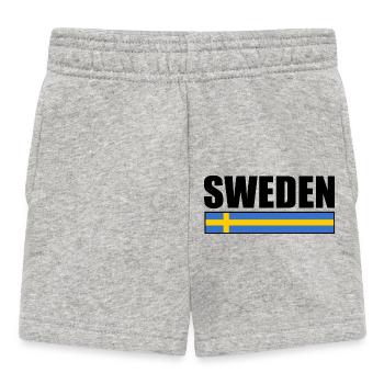 Suède - Short Bébé - gris chiné - Devant