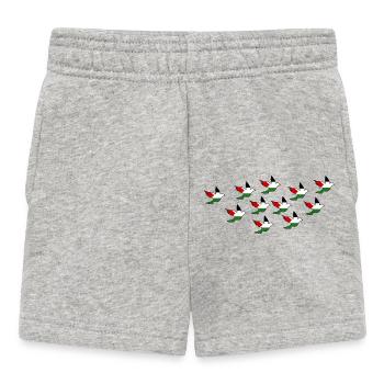 palestina - Baby Shorts - heather grey - Front