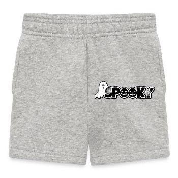 Spooky Halloween Comic Style - Baby Shorts - heather grey - Front