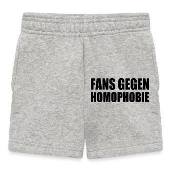 fans gegen homophobie - Baby Shorts - Grau meliert - Vorne