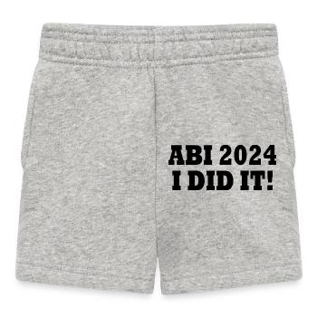 Abi 2024 - Baby Shorts - Grau meliert - Vorne