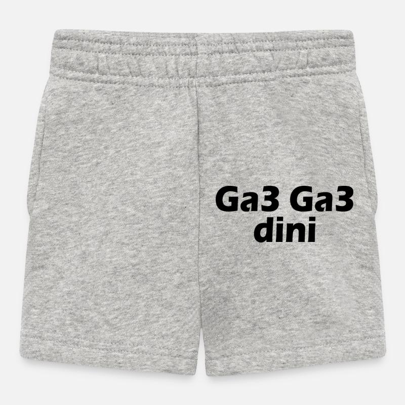 Ga3 ga3 dini - Baby Shorts - Grau meliert