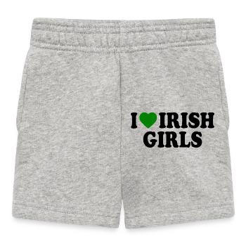 I love irish girls - Baby Shorts - heather grey - Front