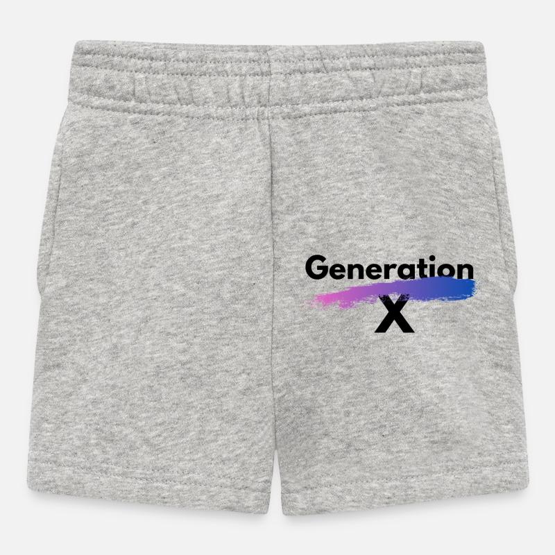Generation X - Baby Shorts - Grau meliert
