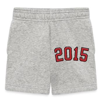 Sport Birth Year 2015 - Baby Shorts - heather grey - Front
