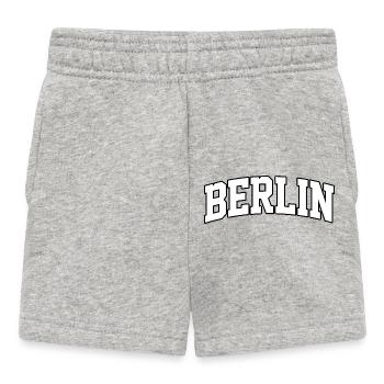 Berlin logo: Collegiate design with urban style - Baby Shorts - heather grey - Front