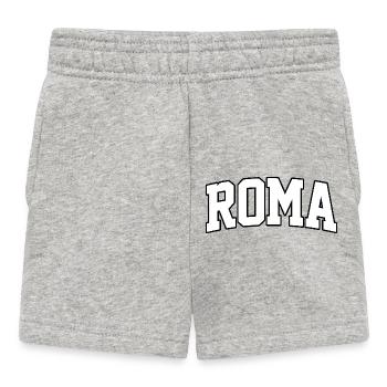 Roma-Logo: College-Design im italienischen Stil - Baby Shorts - Grau meliert - Vorne