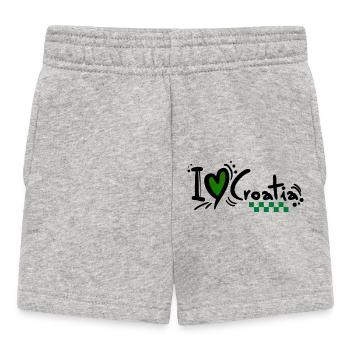 kroatien hrvatska kroatien hrv hr hr adria tourismus meer - Baby Shorts - Grau meliert - Vorne