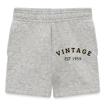 Vintage is 1959 - Baby Shorts - heather grey - Front