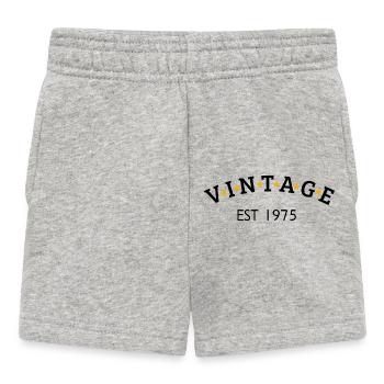 Vintage est 1975 - Short Bébé - gris chiné - Devant
