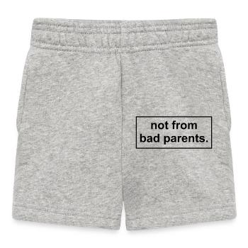 not from bad parents - Baby Shorts - heather grey - Front