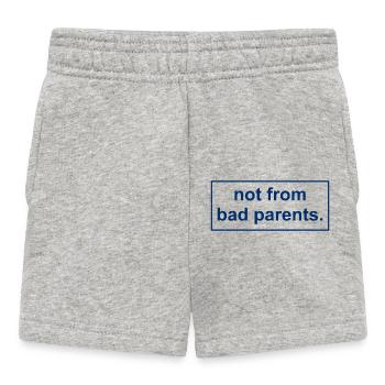 not from bad parents - Baby Shorts - heather grey - Front
