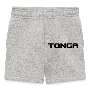 Tonga Logo - Pacific - Polynesia - South Seas - Baby Shorts - heather grey - Front