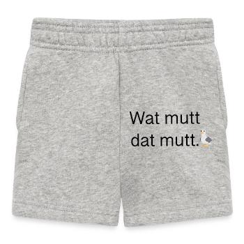 Wat mutt dat mutt - Short Bébé - gris chiné - Devant