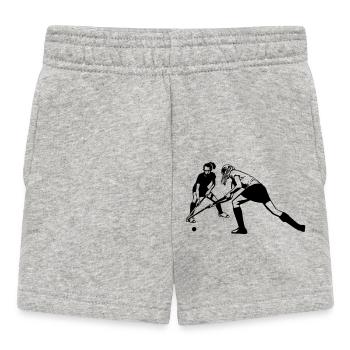 Les filles de hockey - Short Bébé - gris chiné - Devant