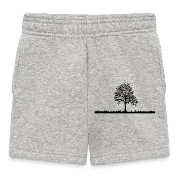 Baum - Baby Shorts - Grau meliert - Vorne