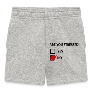 Est-ce que vous êtes stressé ? - T’es stressé ? - Short Bébé - gris chiné - Devant