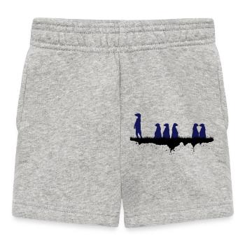 Afrikanische Erdmaennchen - Baby Shorts - Grau meliert - Vorne