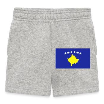 Kosovo Flag - Baby Shorts - heather grey - Front