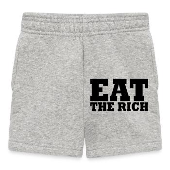Eat the rich - Baby Shorts - Grau meliert - Vorne