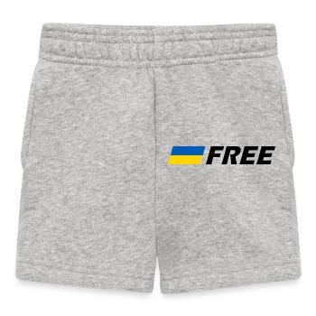 Free ukraine - Baby Shorts - Grau meliert - Vorne